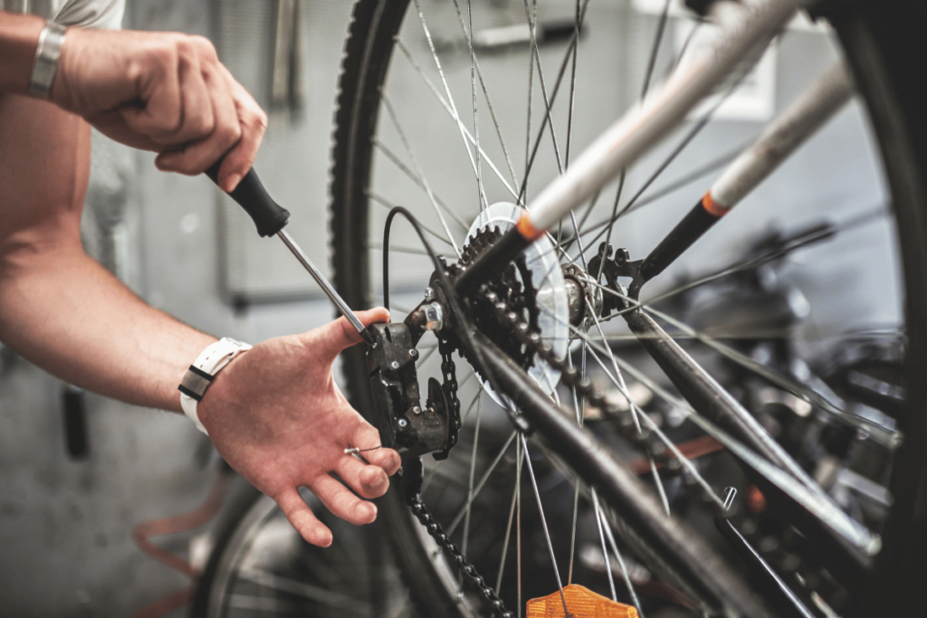 cambio de marchas de bicicleta